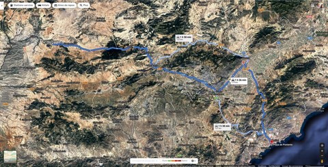 Itinéraire plage Aguilas Itinéraire plage Aguilas