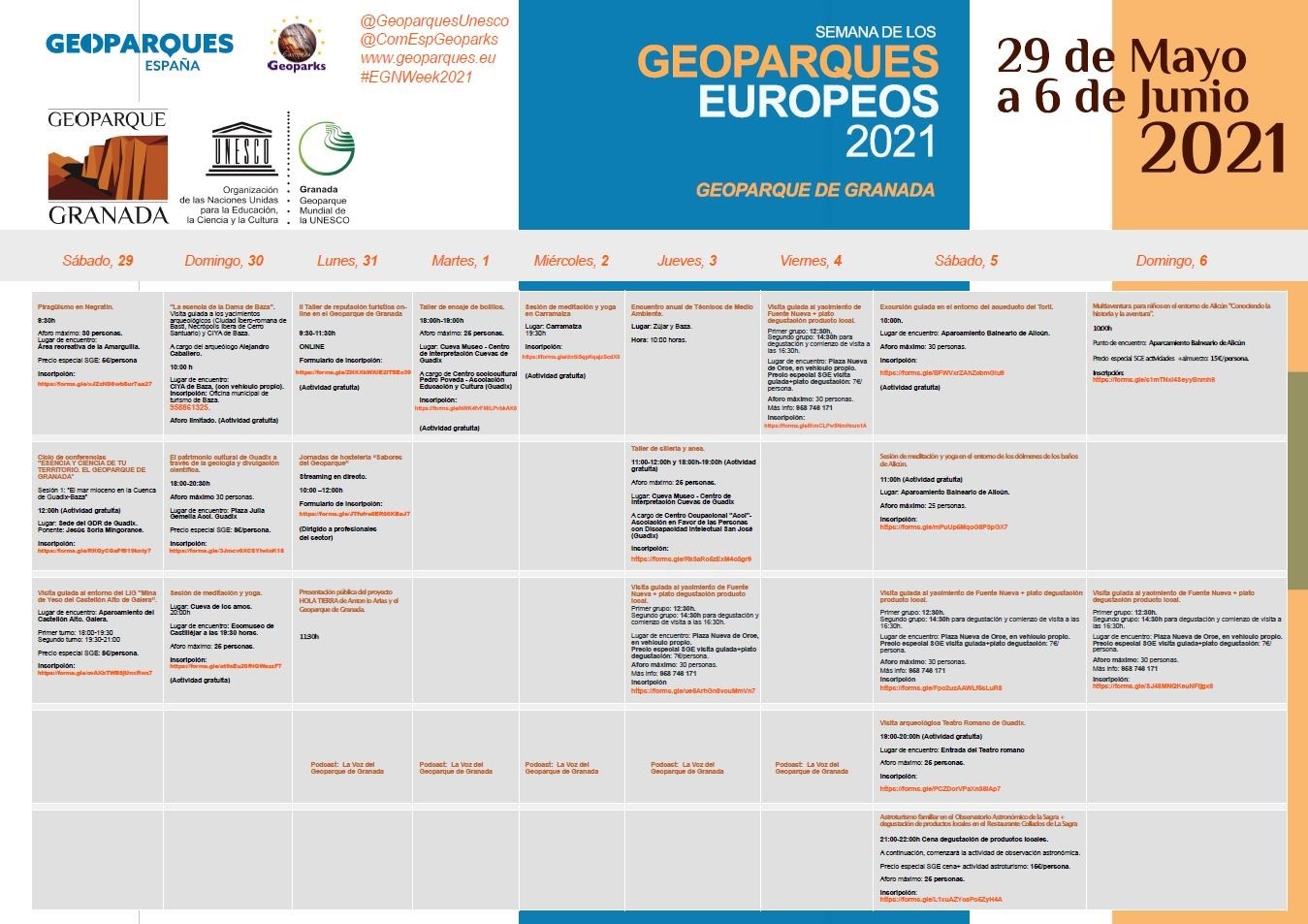 Programme Géoparc Juin 2021